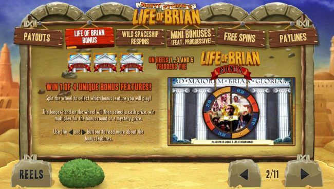 Life of Brian Bonus Game Rules