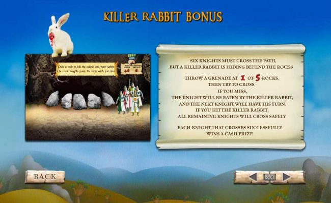 Killer Rabbit Bonus Game Rules.