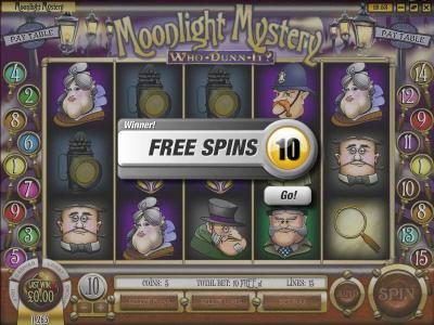 three scatter lanterns triggers 10 free spins