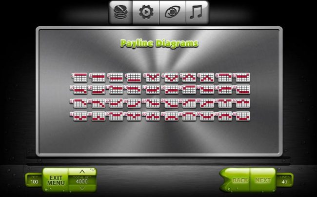 Payline Diagrams 1-40