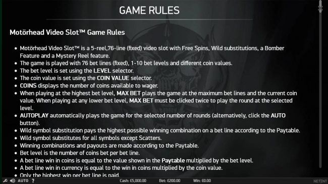 General Game Rules