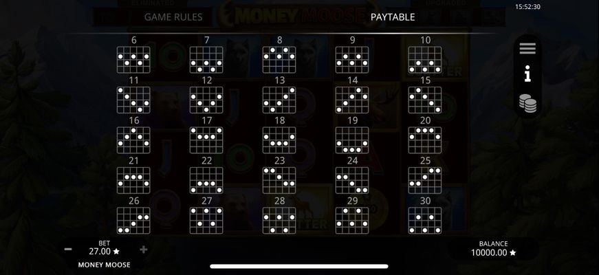 Paylines 21-30