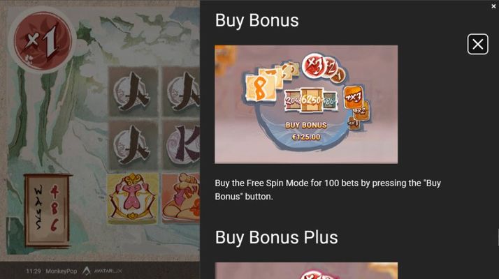 Monkey Pop :: Buy Bonus