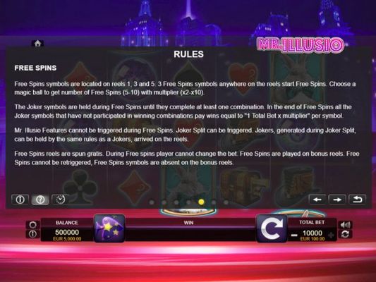 Free Spins Rules