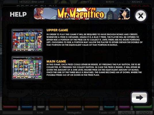 Upper Game and Main Game Rules