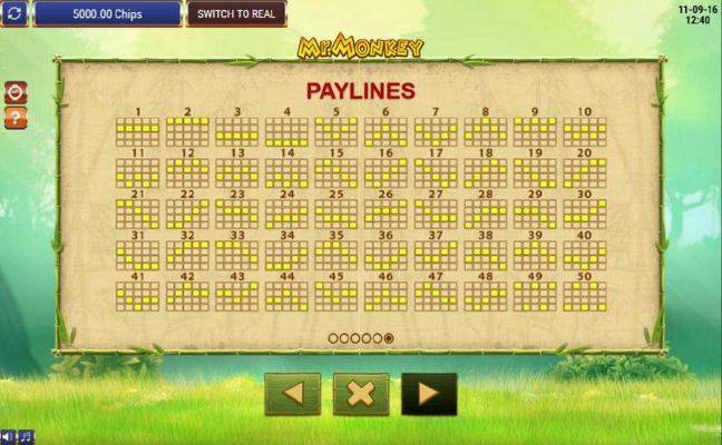 Payline Diagrams 1-50