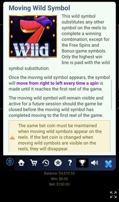 Moving Wild Symbol