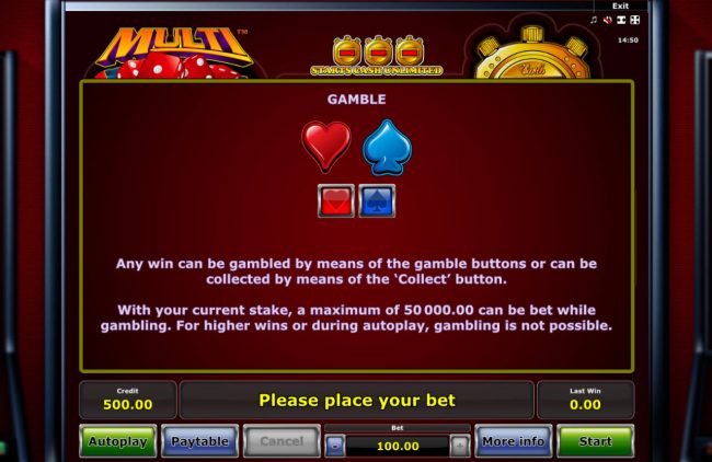 Gamble Feature Rules