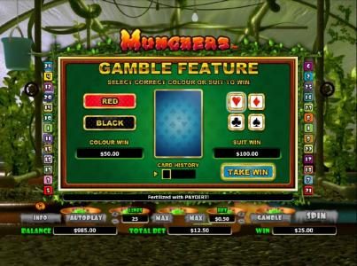 gamble feature game board