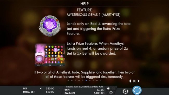 Amethyst Mysterious Gems Rules