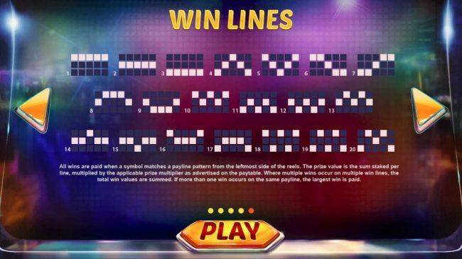 Win Lines 1-20