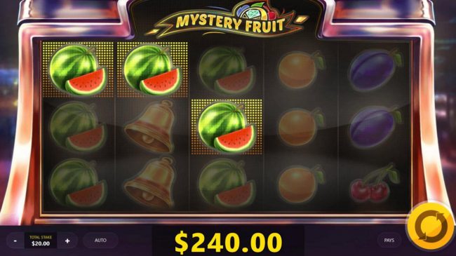 Watermelons trigger a 240 payout
