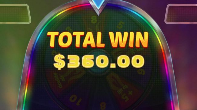 Total bonus feature payout 360.00