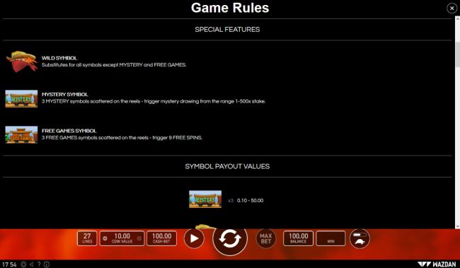 Wild and Scatter Symbol Rules