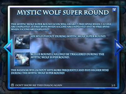 Mystic Wolf Super Round game rules