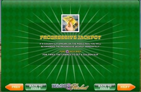 prgressive jackpot, if a golden slp appears on the middle reel you will be awarded the progressive jackpot immediately