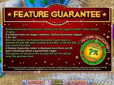 Feature Guarantee rules