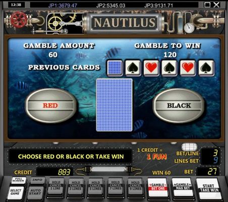 Red or Black Gamble feature