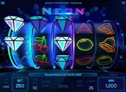 Diamond respins feature awards a 1,200 coin big win