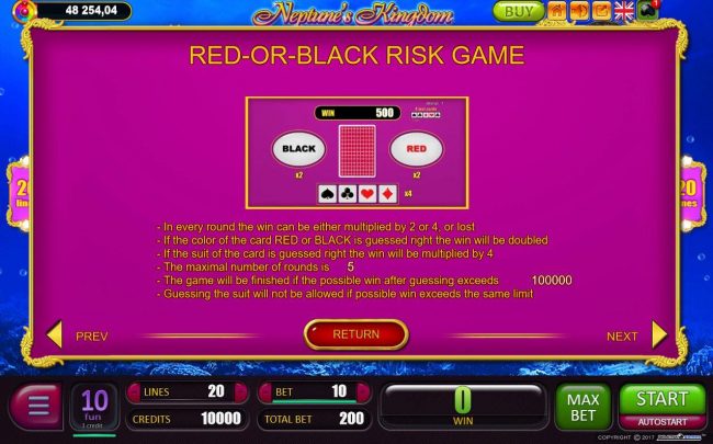 Red-Or-Black Risk Game Rules