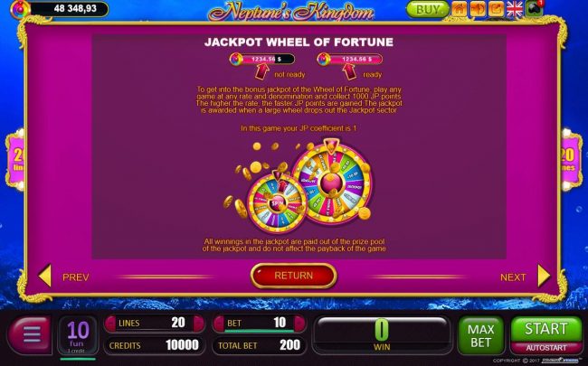 Jackpot Wheel of Fortune Rules