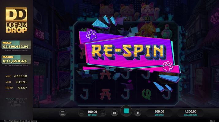 Re-Spins awarded