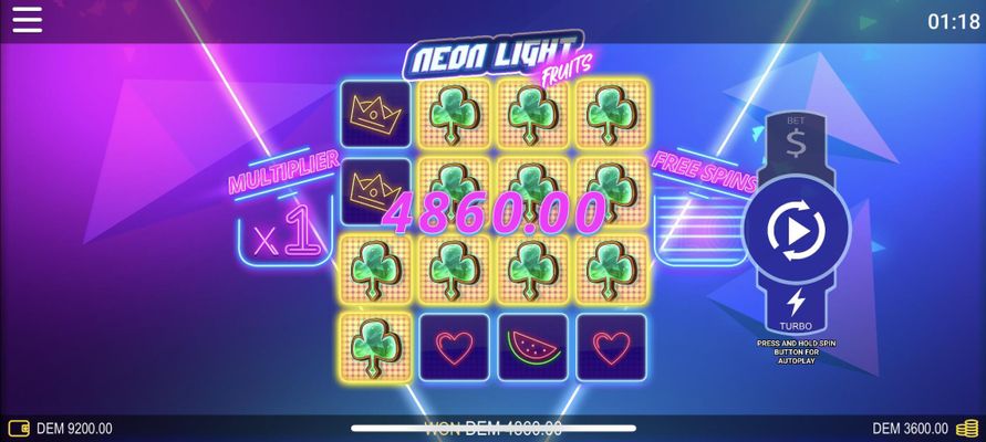 Multiple winning paylines