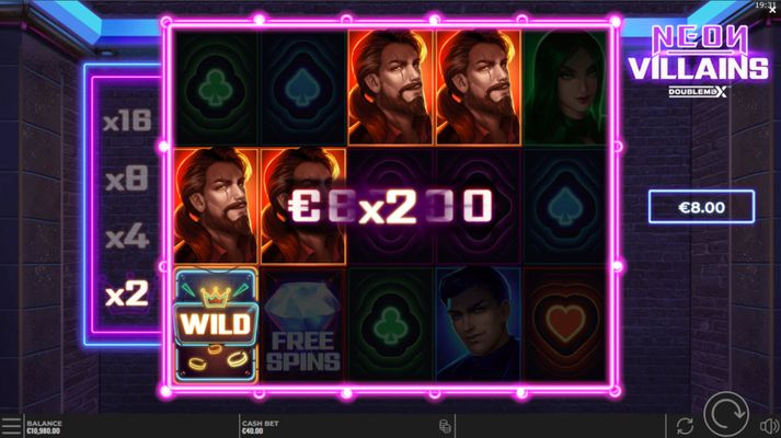Neon Villains DoubleMax :: X2 Win Multiplier
