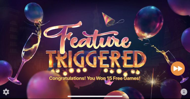 15 Free Spins Awarded