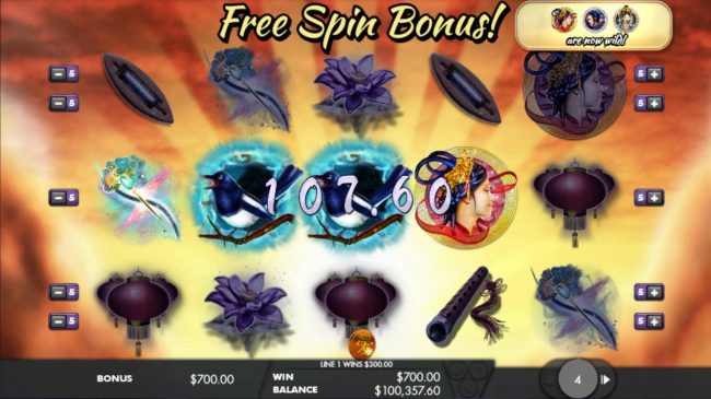 A winning Four of a Kind