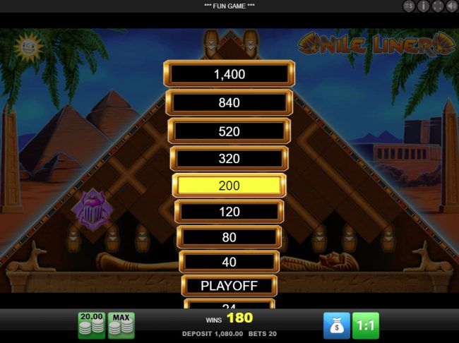 Ladder Gamble Feature Game Board