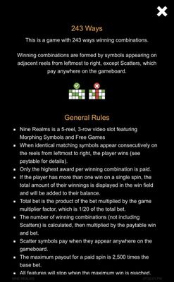 General Game Rules