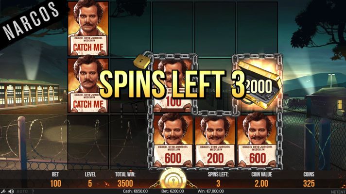 An additional 3 spins awarded