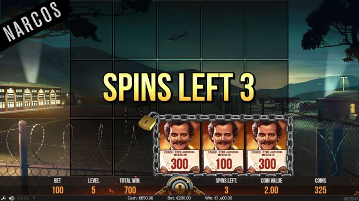 3 Spins Left