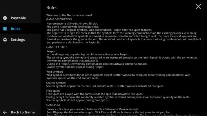 General Game Rules