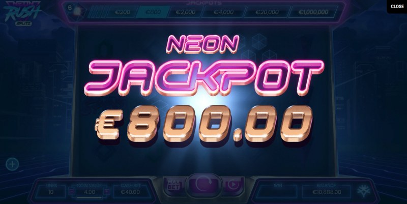 Neon Jackpot Awarded