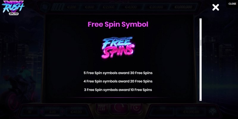 Free Spins Rules