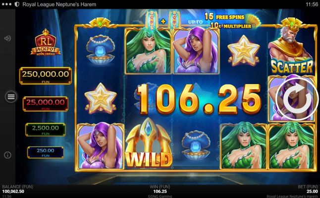 A three of a kind win