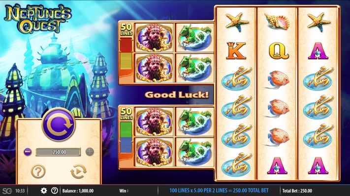 Neptune's Quest :: Main Game Board