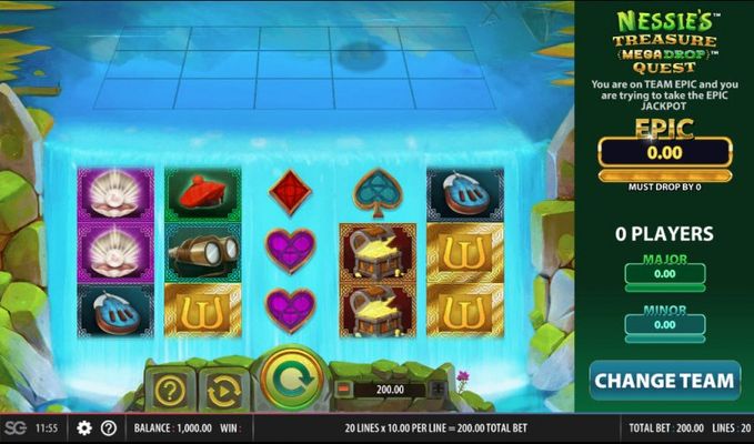 Nessie's Treasure Mega Drop Quest :: Main Game Board