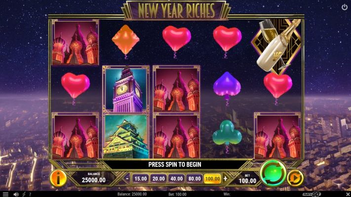 New Year Riches :: Main Game Board