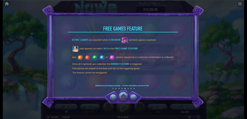 Nuwa :: Free Spin Feature Rules