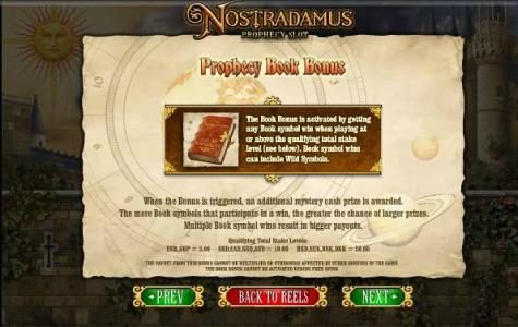 prophecy book bonus feature rules