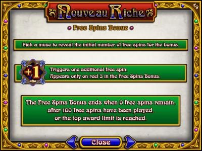 free spins bonus rules