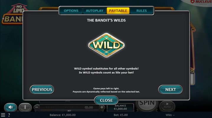No Limit Bandit :: Wild Symbol