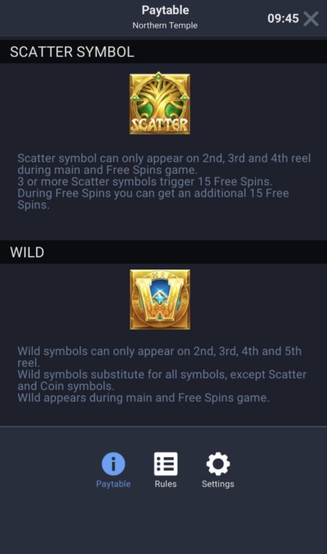 Wild and Scatter Rules