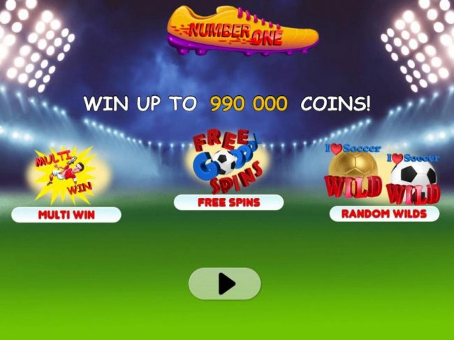 Game features include: Multi Win, Free Spins and Random Wilds! Win up to 990,000 coins!