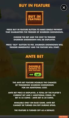 Buy In Feature