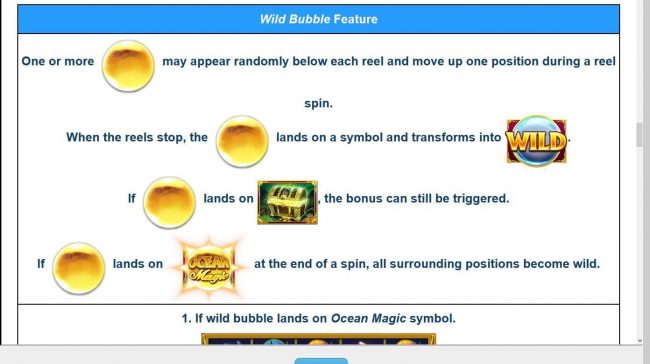 Wild Bubble Feature Rules