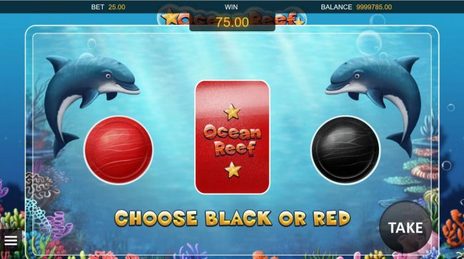 Gamble Feature - To gamble any win press Gamble then select Red or Black.